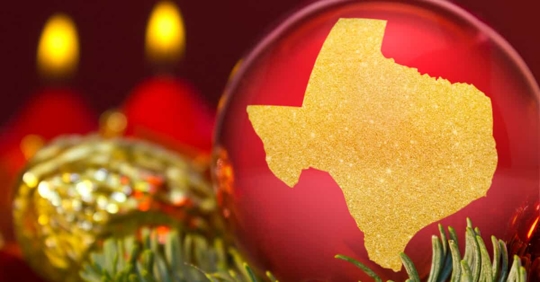 Texas Christmas ornament